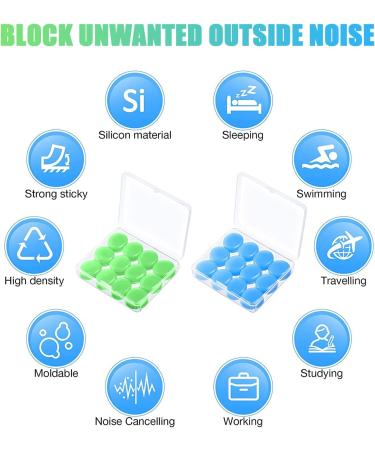 VIKSAUN 14 Pairs Reusable Silicone Earplugs - Formable Noise Suppression for Shooting Swimming Snoring Travel & Work - Buy Online on GoSupps.com
