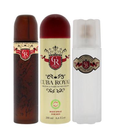 Cuba Royal by Cuba 3 Piece Gift Set for Men 1 Count (Pack of 1) - Buy Online on GoSupps.com