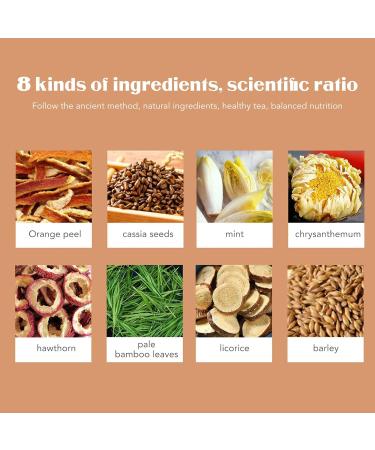 CHICIRIS Chinese Tea Bag Sanqing Tea 150g Sanqing Tea 30 Packet Orange Peel Cassia Seeds Chrysanthemum Barley Herbal Tea Bag for Gift Giving - Buy Online on GoSupps.com