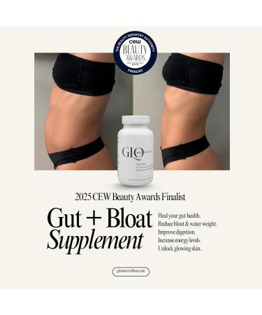 GLO Inner Wellness Gut Glo Natural Bloating Relief Gut Health Digestion & Constipation Aid 4-in-1 Probiotic Digestive Enzyme Magnesium & Organic Herb Capsules - Vegan 120 Count - Buy Online on GoSupps.com