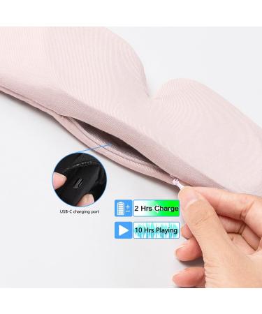 ALASKA BEAR Bluetooth Sleep Headphones & 3D Eye Mask - Noise Reduction Wireless Audio Sports Headgear (Light Pink - Buy Online on GoSupps.com