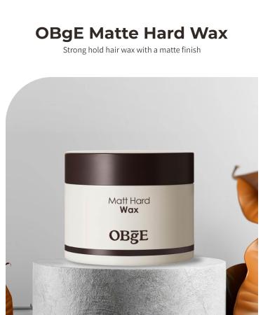 OBgE Matte Hard Wax (4.2oz) - Ultra Strong Hold Hair Wax for Short Hair | Natural Matte Finish for Men & Women - Buy Online on GoSupps.com