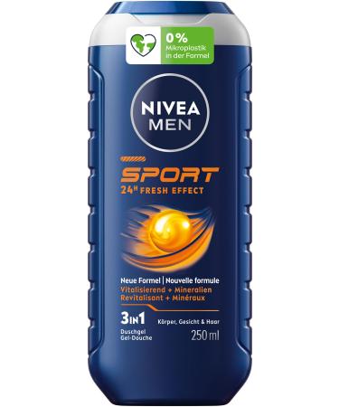 NIVEA MEN NIVEA MEN Gel shower 3 in 1 Sport 24Hfresh effect 250 ml
