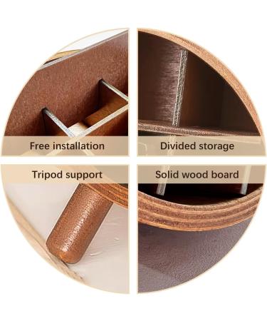 WAYUTO Lipstick Organizer | 12 Slot Wooden Lipstick Holder Stand for Vanity | Stylish Footed Display Case for Home - Buy Online on GoSupps.com