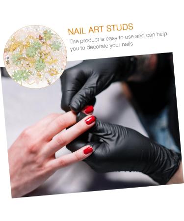 Ipetboom 1 Box Nail Art Accessories Pearl Jewelry Nail Art Decal Shinny Manicure Decor Nail Art Ornament Pearl Nail Ornaments Appliques Embellishments Nail Supplies Small and Fresh Alloy 6.5X6.5X1cm Green - Buy Online on GoSupps.com