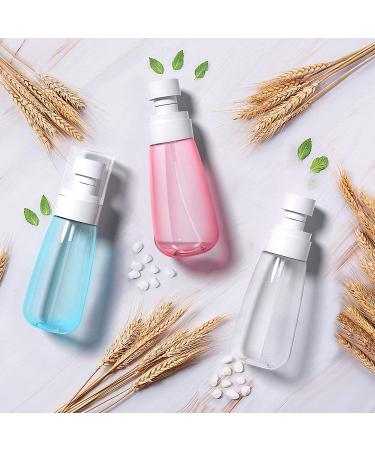 3Pcs 100ml Fine Mist Spray Bottles for Essential Oils & Makeup - Travel Size Airless Containers for Skincare & Perfume - Buy Online on GoSupps.com