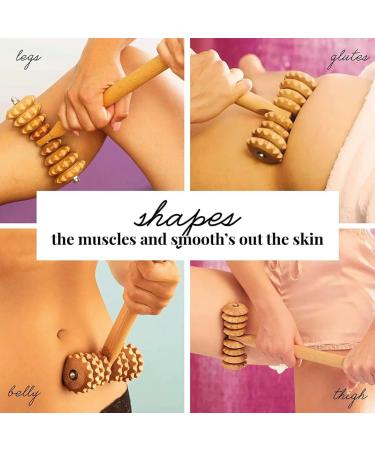Tuuli Accessories Maderotherapy Wood Set - Massager for Cellulite Lymphatic Drainage & Back Relief | Swedish Cup Included - Buy Online on GoSupps.com