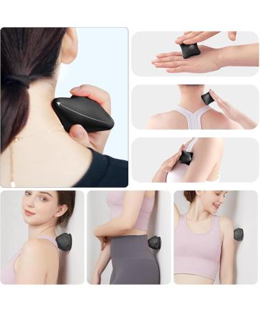Rymall Trigger Point Presser Massage Device Set - 3 Pieces for Muscle Pain Relief Painless Self-Massage with Suction Cup & Bag (Dark Black) - Buy Online on GoSupps.com