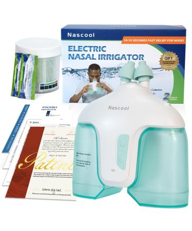 Nascool nasal irrigation system nasal cleaner for sinus (green)