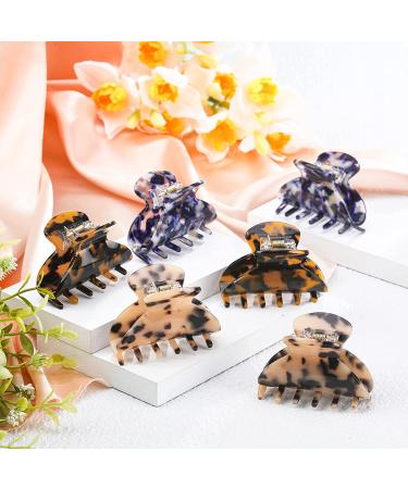 6-Piece Medium Hair Claw Clips Set - Tortoise & Leopard Print Barrettes for Women & Girls - Buy Online on GoSupps.com