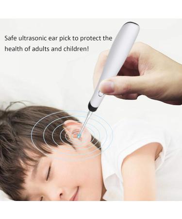 Ear Wax Removal Tool Kit with Lights & 4 Replacement Spoons - Safe Ear Cleaner for Adults & Kids - Soft Silicone - White - Buy Online on GoSupps.com