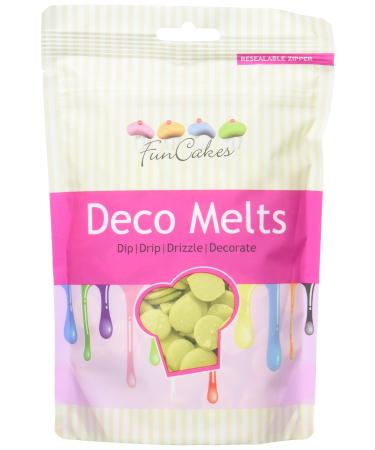 FunCakes Deko Melts - Lime Green Pack of 2 (2 x 250 g) Lime Green (Pack of 2)