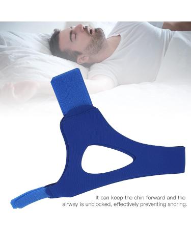 Adjustable CPAP Chin Strap for Men and Women - Anti Snoring Solution and Sleep Aid - Blue - Buy Online on GoSupps.com