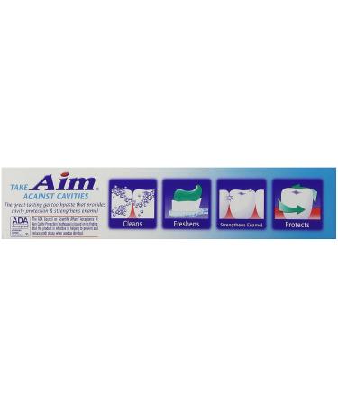 AIM Cavity Protection Gel Toothpaste - 6 oz Mint | Church & Dwight | International Shipping Available - Buy Online on GoSupps.com
