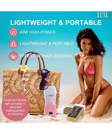 Wax Roller Hair Removal Kit with Warmer - Ideal for Sensitive Areas - Includes Waxing Strips and Accessories - Buy Online on GoSupps.com