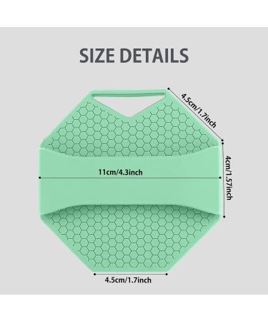 Antimicrobial Silicone Body Scrubber - Exfoliating & Eco-Friendly Shower Brush for Sensitive Skin (Mint) - Buy Online on GoSupps.com