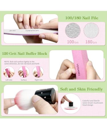 Venares 500-Piece Extra Short Almond Soft Gel Nail Tips Set with Adhesive & Tools - 11 Sizes Full Cover for Gel Nails - Buy Online on GoSupps.com