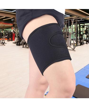 Adjustable Thigh Compression Brace | Ultimate Hamstring Support for Football Basketball & Cycling - Leg Recovery Sleeve - Buy Online on GoSupps.com