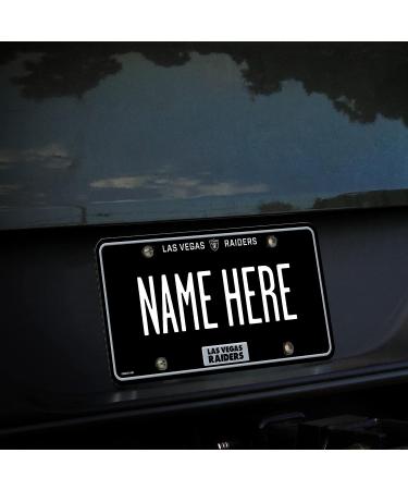 Las Vegas Raiders Personalized Metal Auto Tag - 8.5 x 11 - Customizable License Plate for Truck, Car, SUV - Buy Online on GoSupps.com