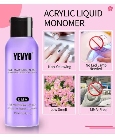 Professional Acrylic Nail Kit with Drill, Powder, and Liquid Set - 4 Clear, Nude, Pink, White Powders & 3.4oz Monomer - Perfect for Nail Extensions & Artistic Beginners - Buy Online on GoSupps.com