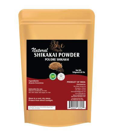 Natural Shikakai Powder for Hair Growth | 100 Gms (3.52 Oz) | Acacia Concinna Fruit Pods Powder | Natural Hair Cleanser Conditioner Nourishment Shine and Smoothness to Hair