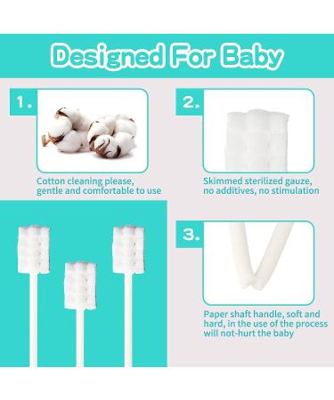 Esonto Baby Tongue Cleaner & Toothbrush Set | 30 Disposable Infant Toothbrushes | 2 Finger Toothbrushes | Baby Oral Cleaning Stick | Dental Care for Ages 0-36 Months - Buy Online on GoSupps.com