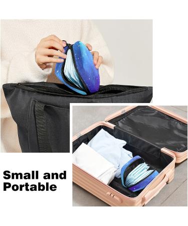 Blue Galaxy Starry Sky Menstrual Storage Bag - Period Kit Pouch for Women, Teens, Girls - Menstrual Cup & Tampon Organizer - Color 11 - Buy Online on GoSupps.com