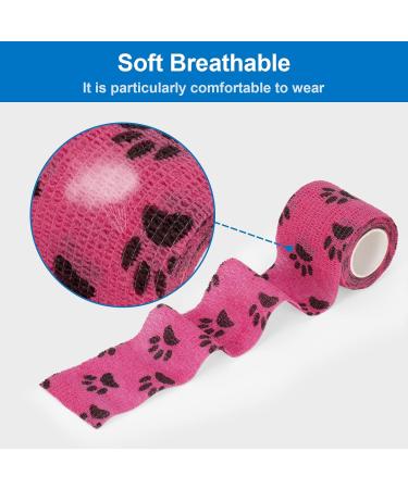 SEADESKY 6 Roll Pet Vet Wrap Self Adhesive Bandage 2 Inch Self Adherent Cohesive Bandages for Pets First Aid Elastic Bandage for Sports Stretch Tape for Wrist Ankle - Buy Online on GoSupps.com
