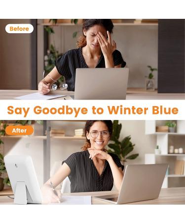 Lastar 10000 Lux Light Therapy Lamp - UV-Free Sunlight Wall Mountable Lamp with Adjustable Brightness and Timer - Beat Seasonal Blues and Winter Slump - Buy Online on GoSupps.com