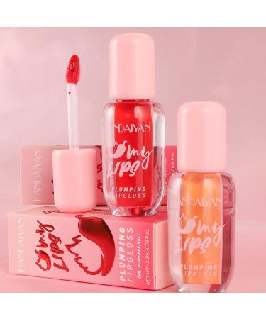 HOPHAT Plumping Lip Gloss with Chili Extract Shiny Shine Liquid Lipstick Long Lasting Waterproof Plumper Lip Plumper Lip Mirror Lip Plumping Gloss Color 07 Color 07 - Buy Online on GoSupps.com