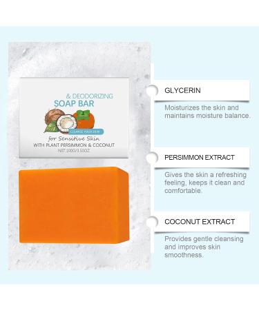  WRANBAO Set of 2 coconut-khaki bath soaps eliminates body odor deodorant shower gel for face and body cleanses and moisturizes softens and refreshes the skin fights odors - Buy Online on GoSupps.com