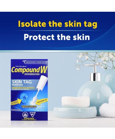 Compound W Skin Tag Remover System - 8 count - Freezes Your Skin Tag Instantly For Treatment & Effective Skin Tag Removal - Buy Online on GoSupps.com