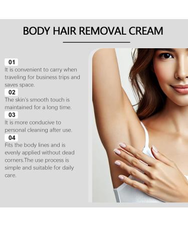 Hair Removal Cream 100g of Hair Removal Cream with Spatula - Fast and Gentle Hair Removal Without Shaving for Personal Use by Women and Men Body Face Pubic Hair Legs and Underarms - Buy Online on GoSupps.com