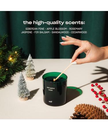 Old Saint Wick Scented Holiday Candle - Woody Fir Aroma 50+ Hours Burn Vegan & Non-Toxic 8.5oz by Snif - Buy Online on GoSupps.com
