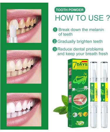 Teeth Whitening Pen - 2Pcs Gel for Effective Painless Whitening | Travel-Friendly Tooth Whitener | Natural Mint Flavor - Buy Online on GoSupps.com