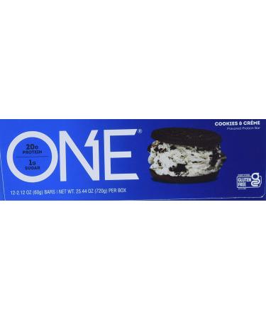 One Brands Cookies & Cream Protein Bar - 12 Pack (2.12 oz each) | Delicious & Nutritious Snack - Buy Online on GoSupps.com