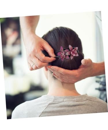 Beatifufu Grip Flower Back Hair Clip Back Hair Holder Clip Rhinestones Back Hair Holder Back Hair Barrette Rhinestones Back Hair Clip - Buy Online on GoSupps.com