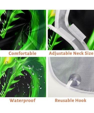 Fire Dragon Beard Bib Apron | Beard Hair Catcher for Men | Perfect Father's Day & Christmas Gift for Dad & Husband | 2 Suction Cups Included - Buy Online on GoSupps.com