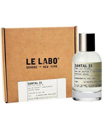 Le Labo Santal 33 50ml 1.7 oz eau de parfum Perfume 1.7 Fl Oz (Pack of 1)