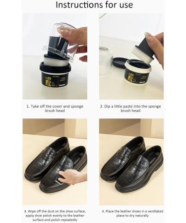 NEFLUM Boot Oil Wax 50ml High Gloss Boot Polisher With Applicator Shoe Care Kits For Leather Shoes Boots Clothes Sofa Belt Seats Bags Black Shoe Polish - Buy Online on GoSupps.com