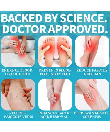 Compression Socks (6 Pairs) for Women and Men - Running, Sports, Pregnancy - Assorted - Large-X-Large - Buy Online on GoSupps.com