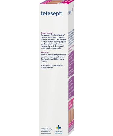 tetesept Femi Mama Stretch Marks Intensive Cream - Reduce & Prevent Stretch Marks - 100 ml - International Shipping Available - Buy Online on GoSupps.com