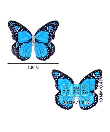 Iridescent Butterfly Dreadlocks Beads - 20 Pieces Hair Cuffs Clips Rings for Women and Girls | Colorful Braiding Hair Jewelry - Buy Online on GoSupps.com