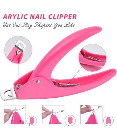 MORGLES 500 Pcs Clear Nail Tips Set with Glue and Tools - Acrylic Coffin Nail Extensions, Nail Clipper, Files, Cuticle Pusher - Fake Nails Kit - Buy Online on GoSupps.com
