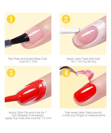 BURANO Liquid Latex Nail Polish Peel Off Tape 0.5 Fl Oz - Cuticle Guard & Skin Barrier - Buy Online on GoSupps.com