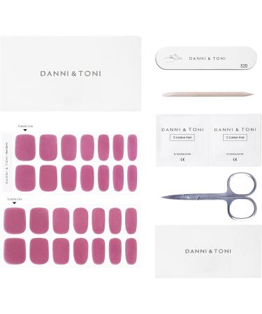 Danni & Toni Half-Hardened Gel Nail Films | Cosmic Bloom French Mirror UV Gel Nail Foil Stickers - 28 Self-Adhesive Nail Wraps - Buy Online on GoSupps.com