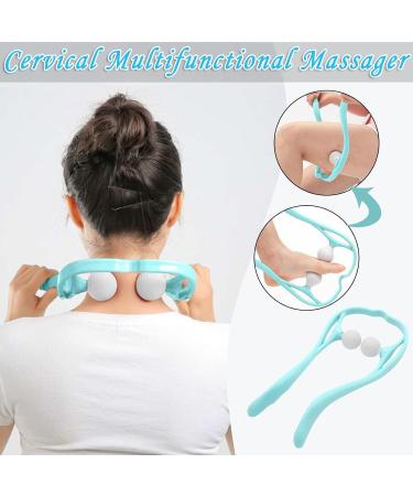 Clicitina Multifunctional Manual L-Massage Device for Neck Relief Blue Fitness Band (One Size) - Buy Online on GoSupps.com