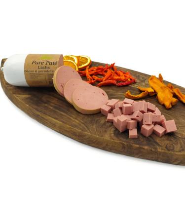 Paw Natural Hundenwurst Cutting Festival |400g salmon sausage |Gluten and grain-free |From fresh meat of healthy animals (salmon 400gr) salmon 400 g (1 Pack)