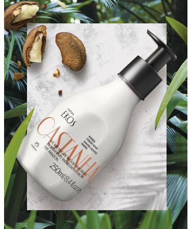 Natura -Brazil Nut (Castanha) Renourishing Liquid Hand Soap - Anti-Dryness - Coconut Derived Cleanser - Vegan Skin Care - Brazilian Beauty Secrets - Self Care & Body Care - 8.4 fl oz (250ml) - Buy Online on GoSupps.com