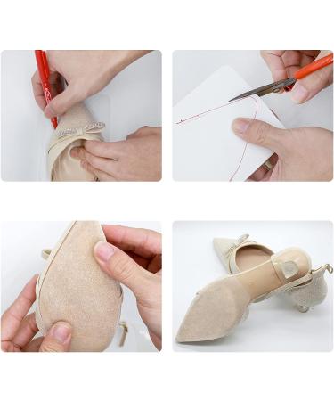 Crystal Clear Shoe Sole Protectors - 2 Pairs (6.0 4.0 Clear) | Bottom Shoe Protector for Heels - Buy Online on GoSupps.com